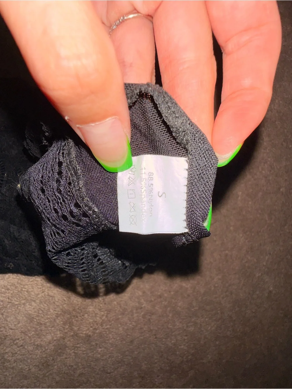 Black Lace Lingerie Slip Tank Cami - Picture 4 of 4